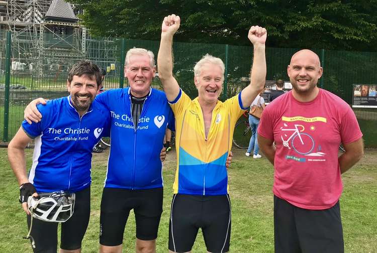 Maurice has a large family who have accompanied him on six 100-mile bikeathons. Together, they have raised over £12,000 for the Christie. (Image - Maurice Gubbins)