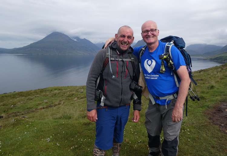 Macclesfield Nub News commends Mike (left) and Maxonian John (right) on their charity hike.