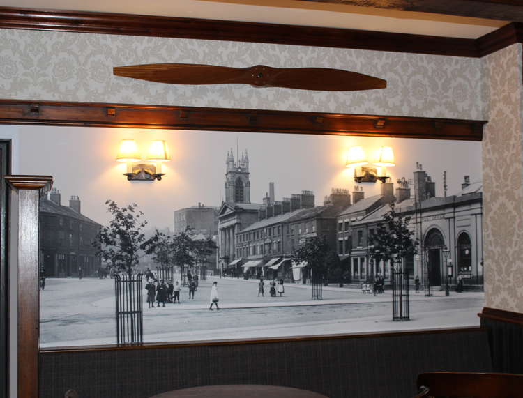 Neil and Ian have focussed on improving the food in recent months, but have also renovated the interior, as you can see with this Macclesfield mural.