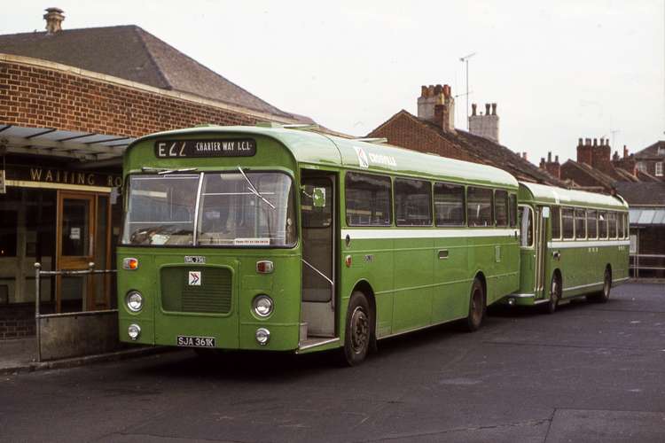 A Crosville bus at Macclesfield bus station. All images for this article were supplied by  Museum of Transport, Greater Manchester. (Image - Museum of Transport, Greater Manchester/@motgm)