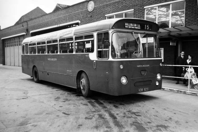 This Macclesfield Northwestern bus heads to Bollington. The image is from 1964. (Image - Museum of Transport, Greater Manchester/@motgm)