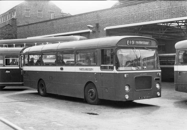 This vintage vehicle is bound for Prestbury, and is titled 'Macclesfield Bus Station 13 May 1972'. (Image - Museum of Transport, Greater Manchester/@motgm)