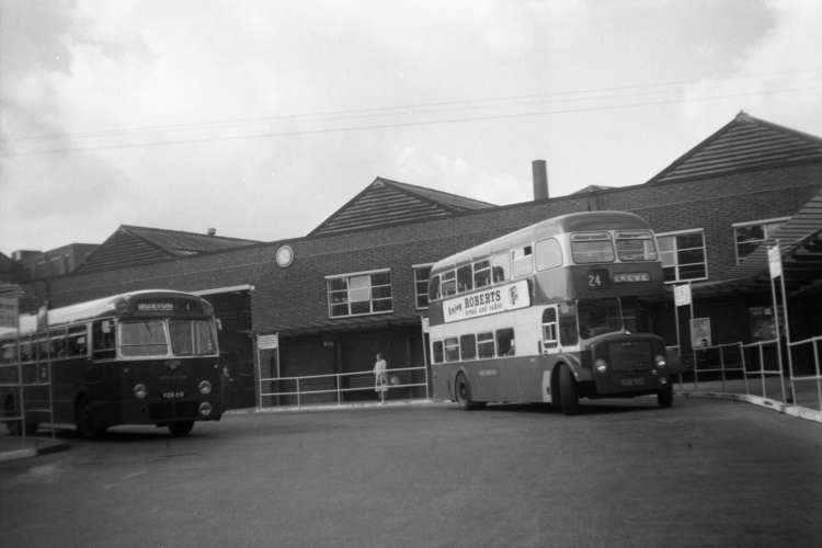 Macclesfield Bus Station, which was rebuilt today on Queen Victoria Street, is pictured here in the 1960s. (Image - Museum of Transport, Greater Manchester/@motgm)