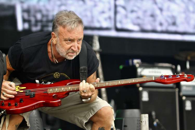 Peter Hook gets down with the people of Macclesfield, at Siddington's Capesthorne Hall. (Image - Duncan Cowley)