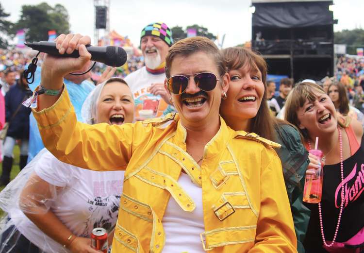 Queen Symphonic were an early highlight of the festival, with many concertgoers dressing up as the world-famous band the performers were in tribute to. (Image - Duncan Cowley)