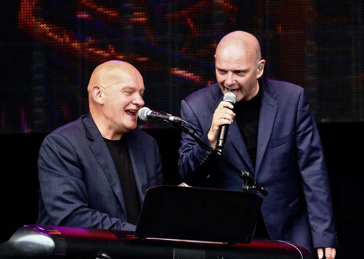 Hue and Cry looking fly: Scottish brothers Pat and Greg Kane performed their 1987 No. 6 hit 'Labour of Love'. (Image - Duncan Cowley)