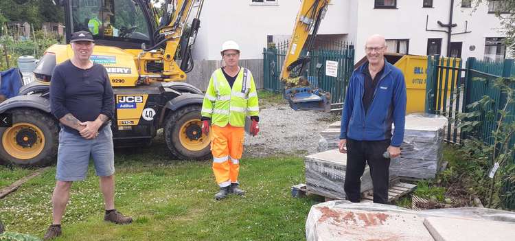 The old paving slaps have been given a new life to a trio of community projects across Macclesfield.