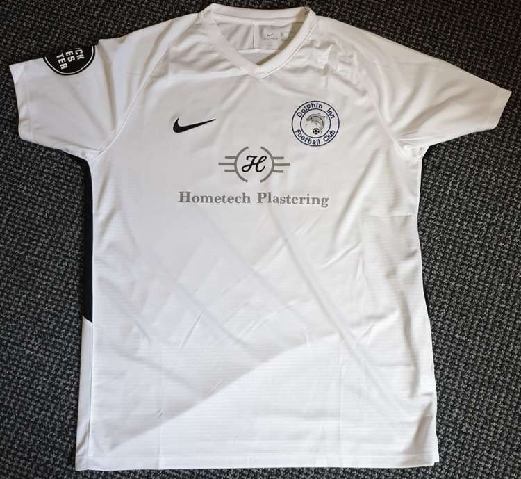 The club, which at one point was the only active Sunday league football team in Macc, has a Black Lives Matter emblem on their shirt for the 2021-22 season. (Image - Dolphin Inn FC)