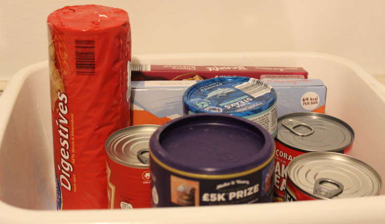 Emergency food parcels are among eligible donations for Macclesfield residents in the scheme.