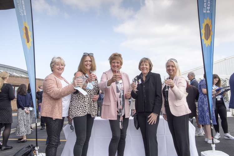 What Women Want fundraisers. From left, Jayne Carter, Jill Harding, Julie Barnes, Elaine Burgess and Jo Millward.