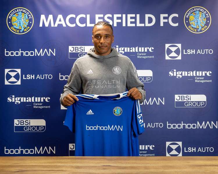 Macclesfield's latest signing Neil Danns, has almost 500 Football League appearances.