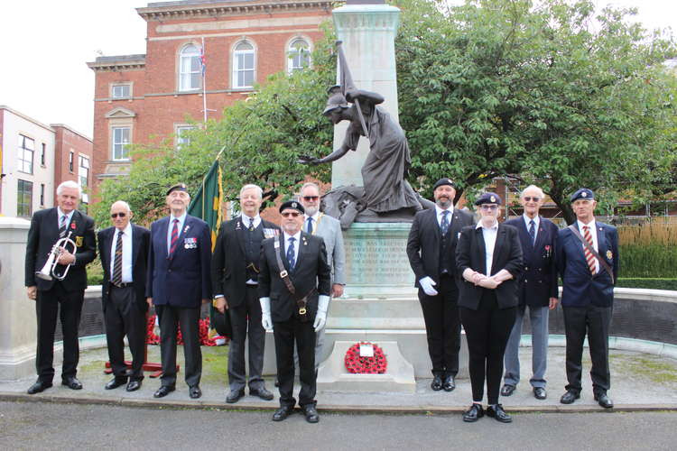 A small selection of Macclesfield Royal Navy, Royal Air Force and British Army attended the COVID-safe event.