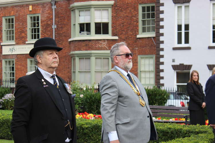 A two minute silence was held to remember almost 900 Maxonian's who died in the two World Wars, on the Cenotaph's 100th anniversary.