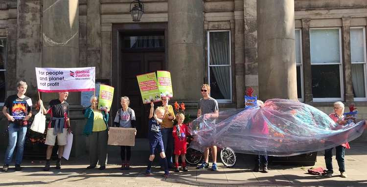 Global Justice Macclesfield want the 'corporate' courts to stock blocking climate action, ahead of COP26 in November.