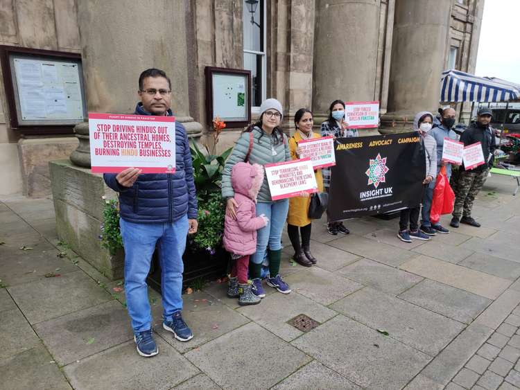 20 people in Macclesfield attended the vigil against religious persecution in Pakistan.