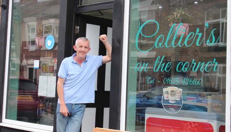 Mike Collier runs Macclesfield's newest cornershop, located at 11 Brock Street. (Photo - Alexander Greensmith)