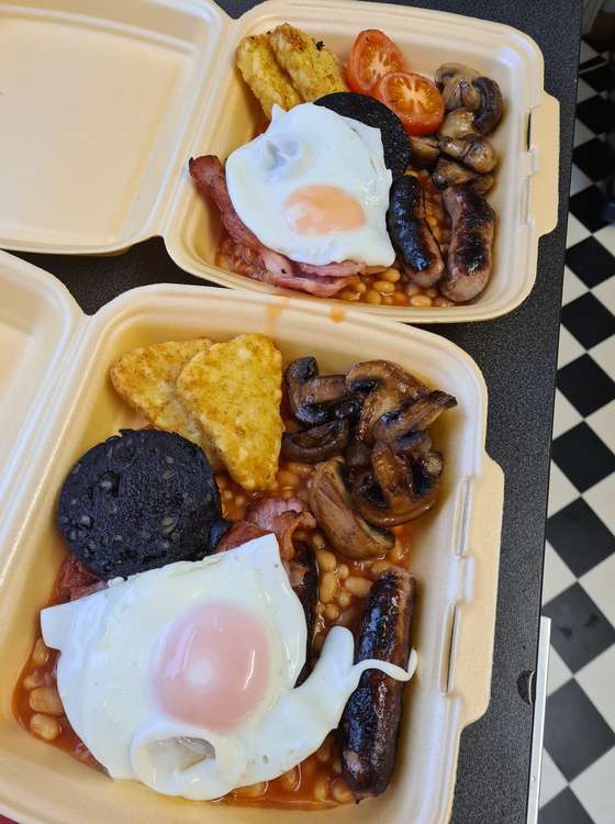 Macclesfield: You can pre-order brekkies to come collect and takeaway. Vegetarian options are available. (Image - Collier's on the Corner Facebook)