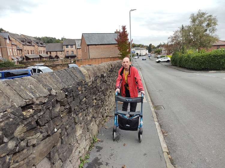 Macclesfield: Robert Williams, tenant at the Trust, outside his home on Black Road