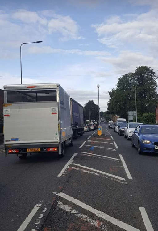 Traffic is building up at the site, causing air and noise pollution for residents. (Image - Henbury, Greenside & Whirley Residents)