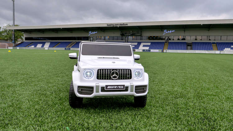 The mini motor on the Leasing.com Stadium pitch.