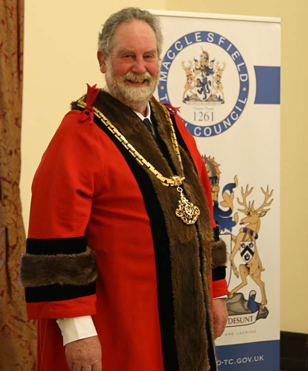 Macclesfield Tytherington Cllr David Edwardes will be Macc's Mayor until May 2022, just before the Platinum Jubilee.