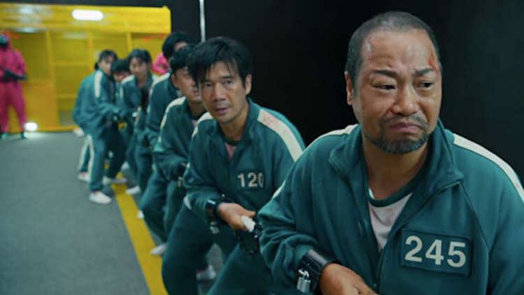 Bosley Tug of War Club have been recently inundated with new members. The profile of the sport has been raised, after being included in Netflix's South Korean drama 'Squid Game' (pictured). (Image - Siren Pictures Inc. / Netflix)