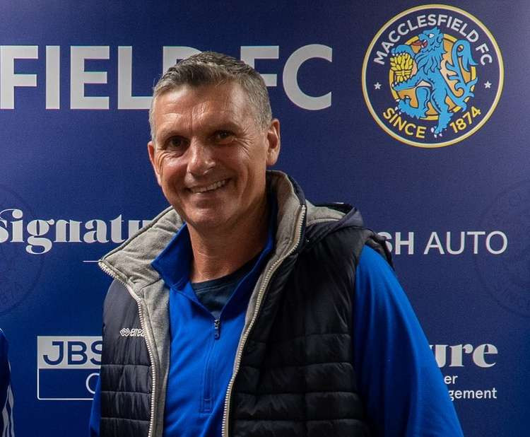 John Askey had a win ratio of 44.9% in his second spell of manager at Macclesfield Town. He was working at phoenix club Macclesfield FC as an advisor. (Image - @thesilkmen)