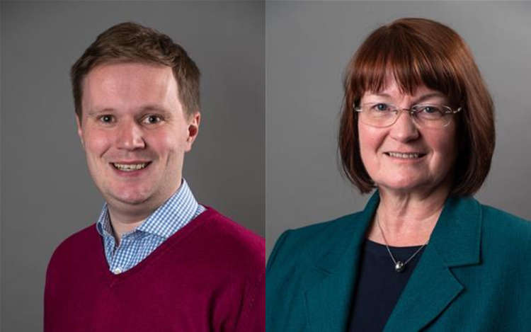 Conservative Councillors George Hayes and Janet Clowes.