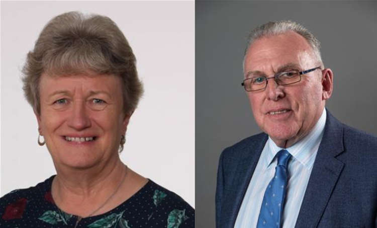 Left: Cllr Joy Bratherton has been a Cheshire East Councillor since October 2017. Right: Sandbach Town Conservative Mike Benson became a councillor in May 2019, after the 2018 policy was implemented.