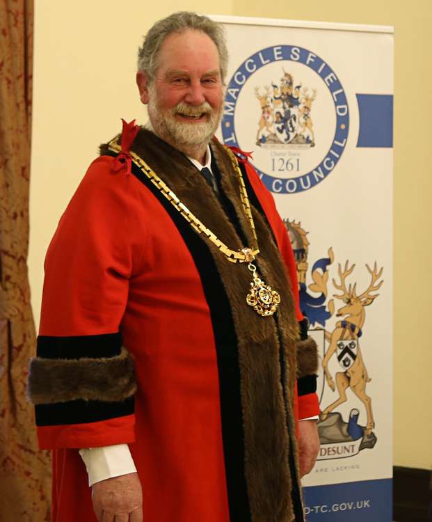 Mayor of Macclesfield Cllr David Edwardes was also at the weekend's Diwali event.