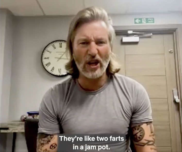 'They're like two farts in a jam pot' - Macclesfield FC's Robbie Savage on Dwayne Johnson and Gal Gadot. (Image - Netflix)