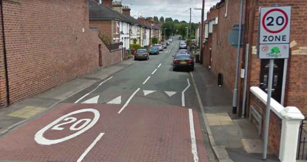 A Google Street View Image Of The Entrance To A 20mph Zone