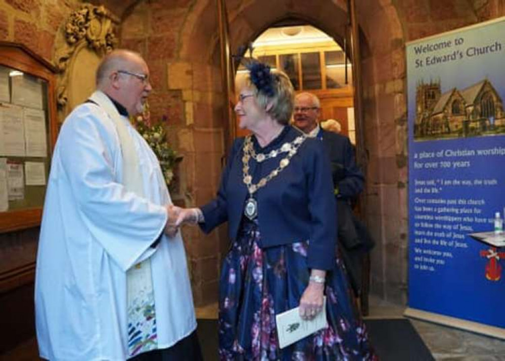 They mayor's civic service was recently held in Leek. Image credit: Leek Town Council