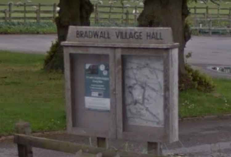 Bradwall Village Hall.