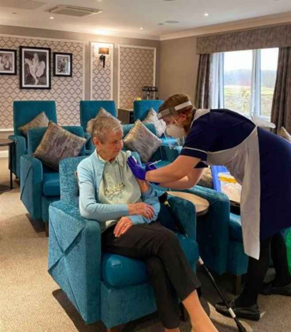 Elworth Grange was among the first care homes to be vaccinated in Sandbach.