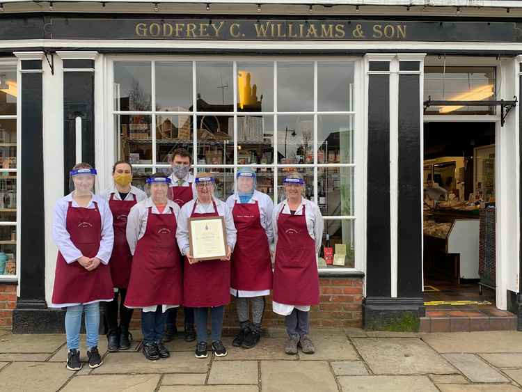 The staff pictured with the award (Image: Godfrey C. Williams)