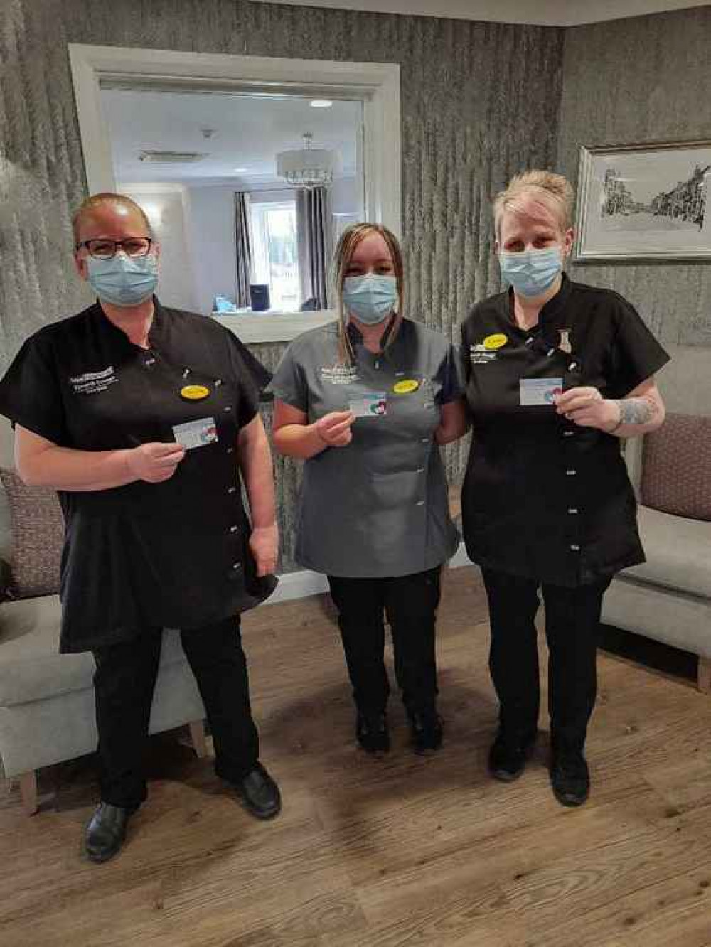 From left to right: Jennine Morrilly (Senior Care), Britney Walsh (Care Assistant), Jen Jones (Senior Care).