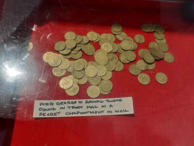 King George III gaming coins found in secret compartment at Town Mill