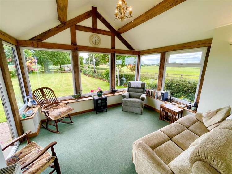 The cottage's stunning orangery