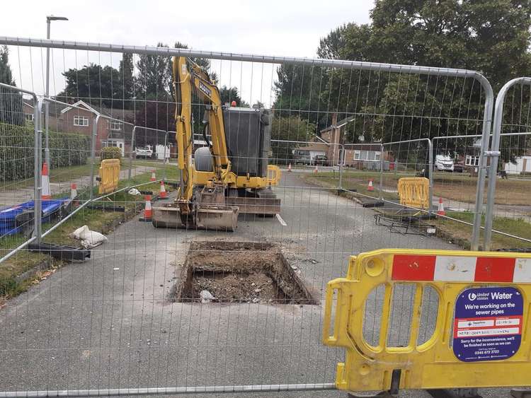 Sewer repairs - Adlington Drive, Sandbach