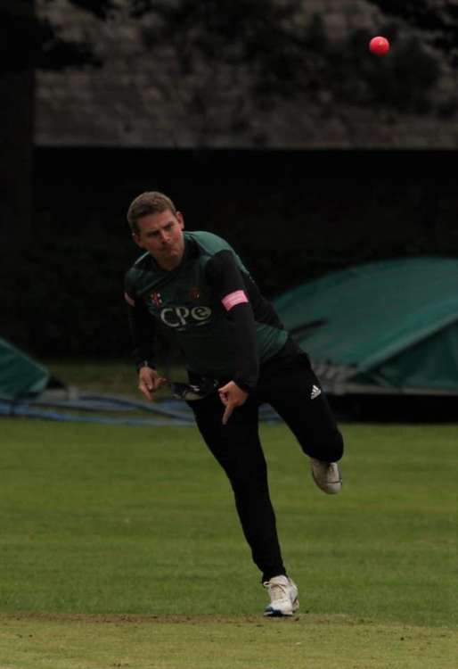 Steve Morgan who starred with the ball taking six wickets