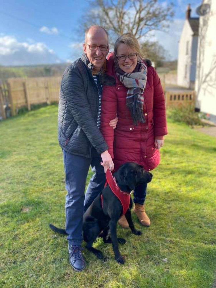 Gareth and Becky Davies who are moving to Elworth. Photo courtesy of St Peter's Church