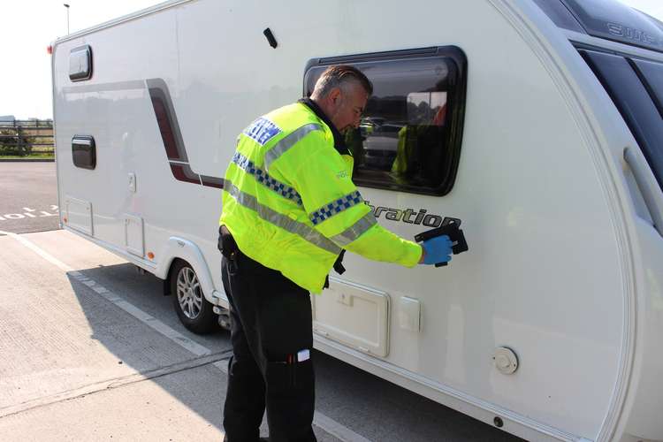 Thorough checks were carried out on carvans