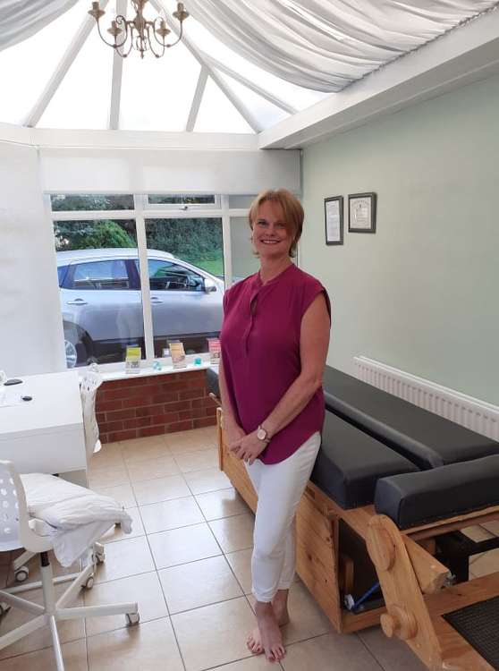 Nichola in her treatment room