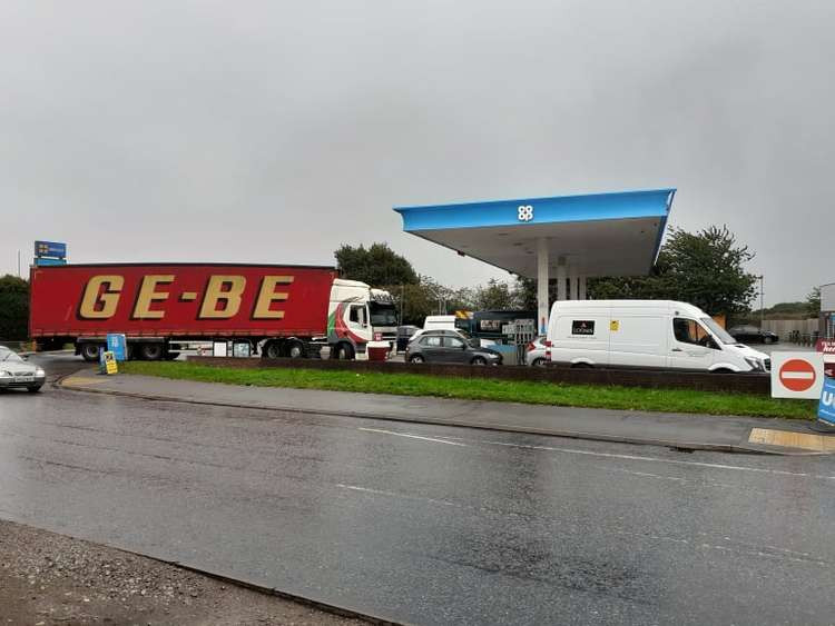 Motorists drove straight on to the forecourt at Co op petrol station, Saxon Cross