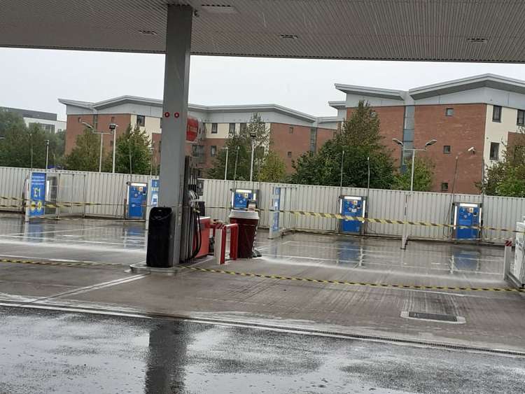 Petrol pumps tapped off at Gateway Crewe Service Station