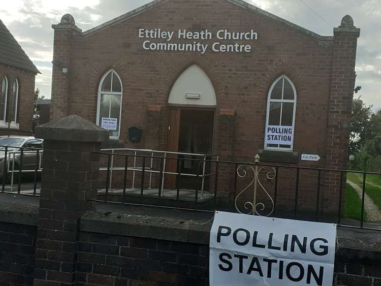 Polling station today at Ettiley Heath Church Coummunity Centre