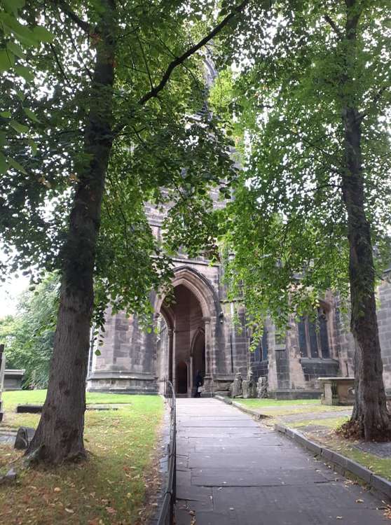 Historic St Mary's Church in the centre of Sandbach