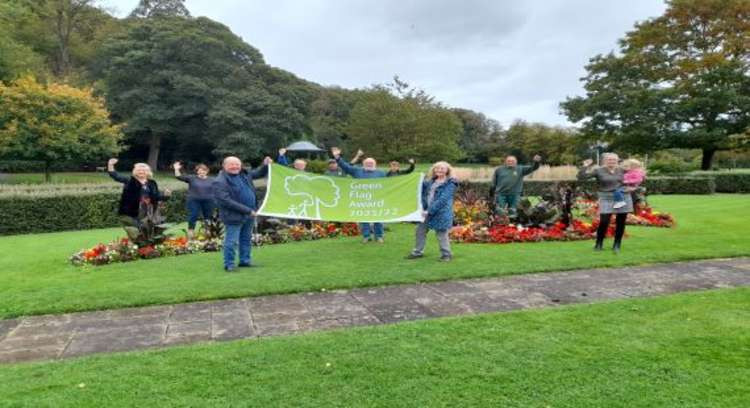 Supporters of the scheme gather for a group shot in Cheshire East