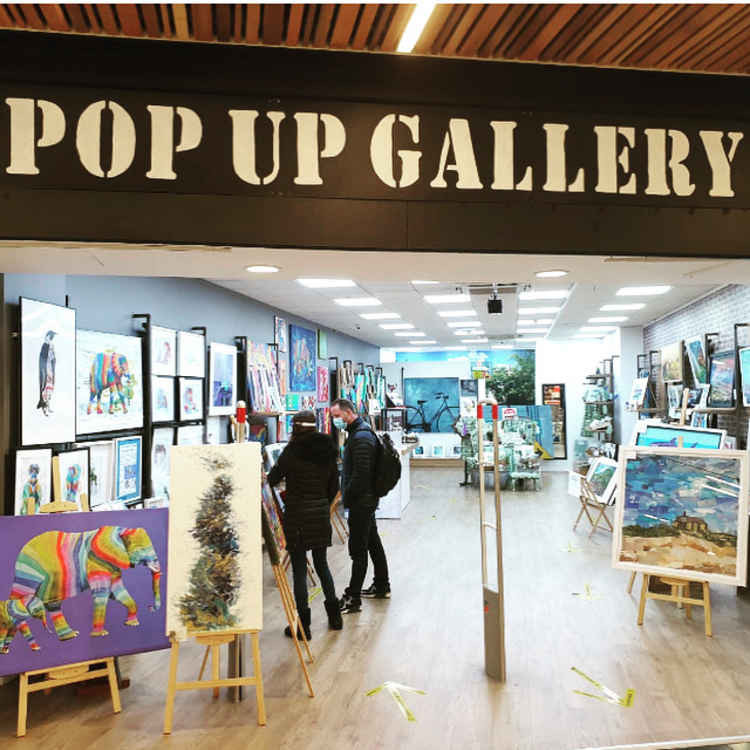 The pop up art gallery is located in Ealing Broadway shopping centre next to Vision Express and opposite Poundland